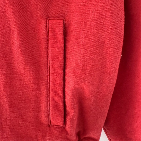 Stussy Red Zip Crewneck Sweatshirt - Picture 4 of 5